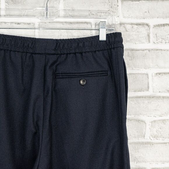 Mr P. Porter Slim Worsted Wool Trouser Pants Drawstring Navy Size 30 - Picture 9 of 9